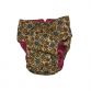 yellow paisley and blue flower diaper - back