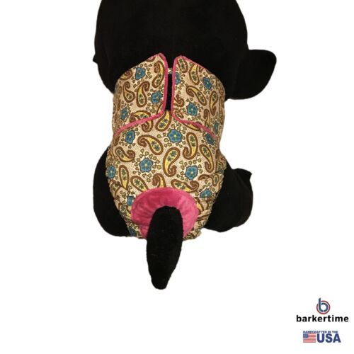 yellow paisley and blue flower diaper - model 2 yellow paisley and blue flower diaper - model 2