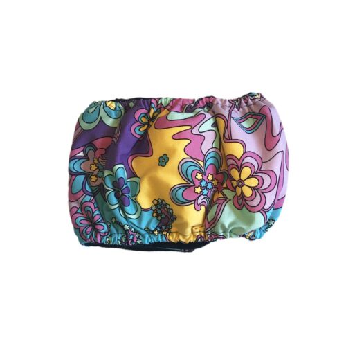 mystic flower on purple belly band - back mystic flower on purple belly band - back