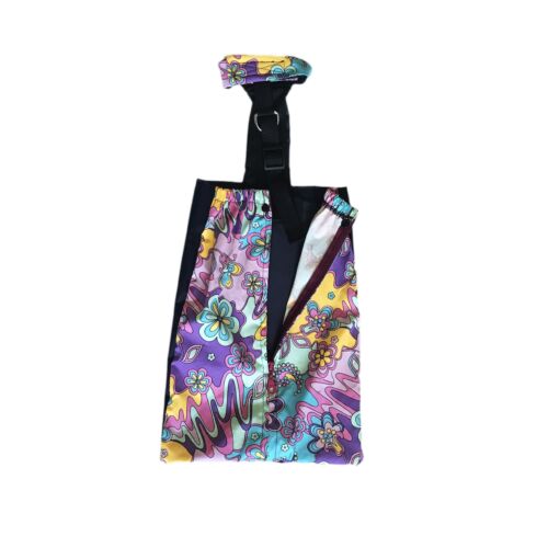 mystic flower on purple drag bag - open mystic flower on purple drag bag - open