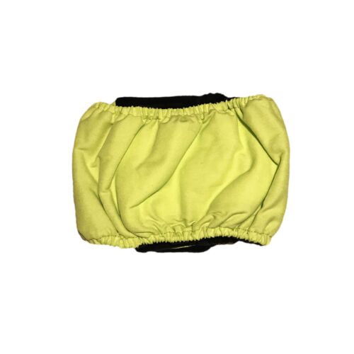 neon green belly band - back neon green belly band - back