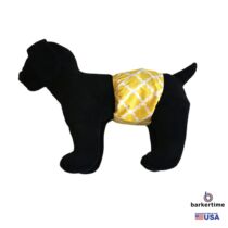 white quatrefoil on yellow belly band – model 1