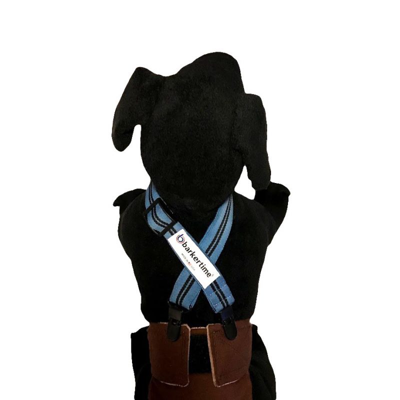 Aqua Blue Adjustable Suspender to Keep Dog Diapers On