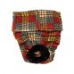 brown and red plaid diaper