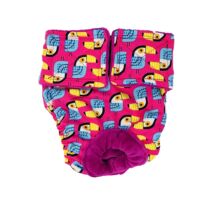 Toucan on Pink Dog Diaper