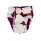 abstract red diaper - back