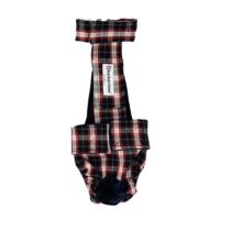 American Plaid Escape-Proof Washable Dog Diaper Overall