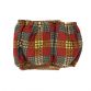 brown and red plaid belly band - back