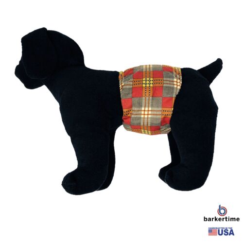 brown and red plaid belly band - model 1 brown and red plaid belly band - model 1