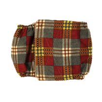 Brown and Red Plaid Dog Belly Band