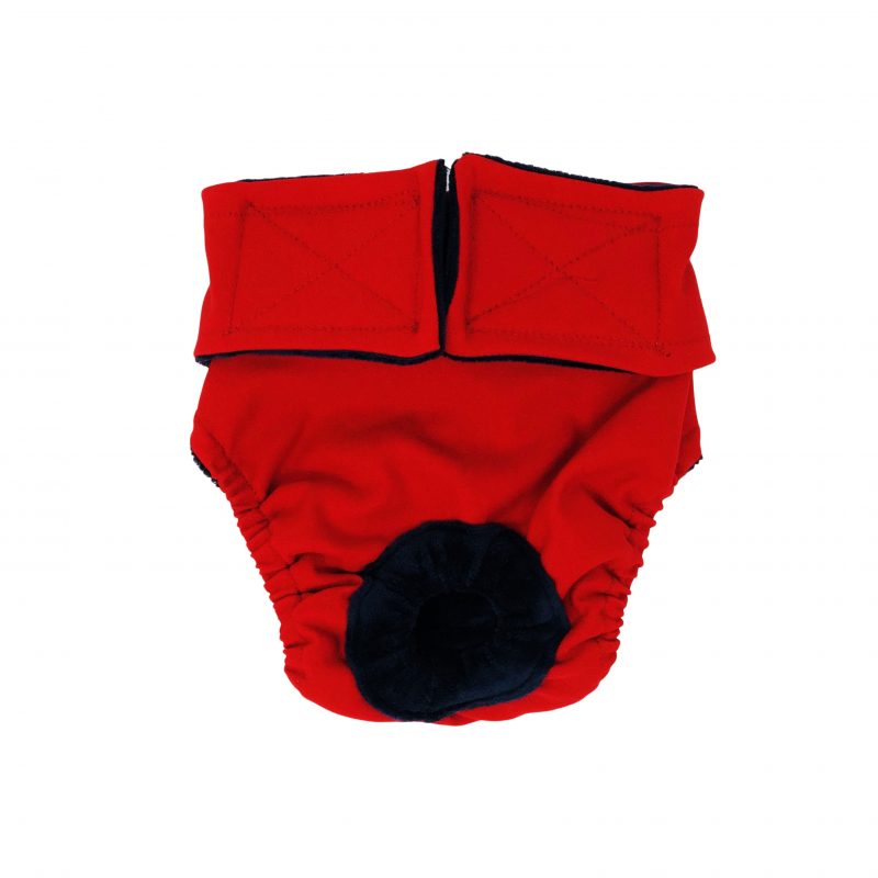 Barkertime Cherry Red Dog Diaper - Made in USA