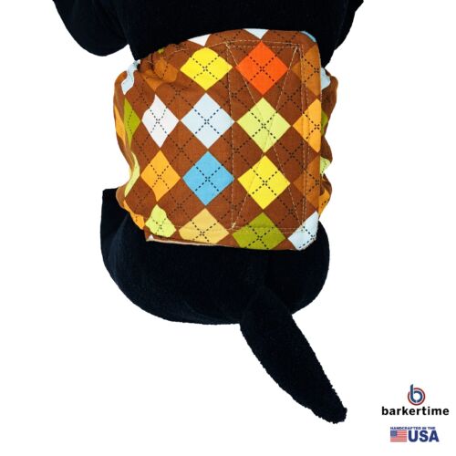 classic brown argyle belly band - model 2 classic brown argyle belly band - model 2