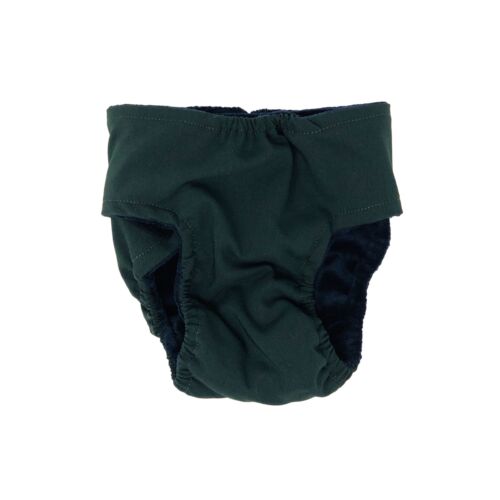 hunter green diaper - back hunter green diaper - back