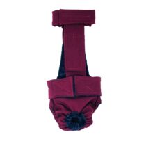 Merlot Red   Dog Diaper Overall