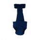 navy blue diaper overall - back