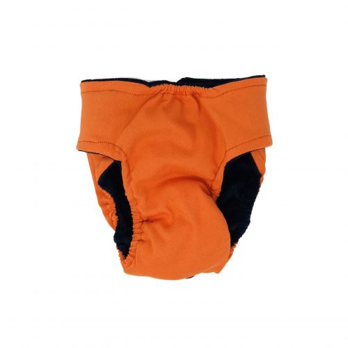 neon orange diaper - back