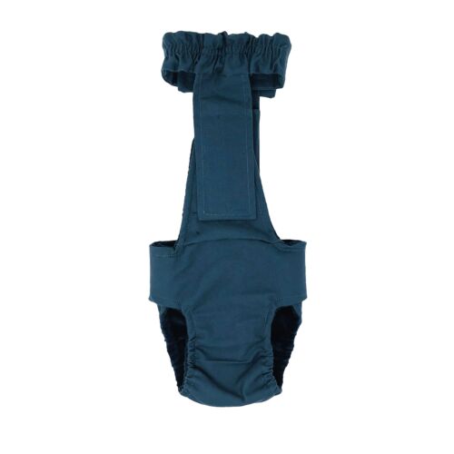 pacific turquoise diaper overall - back pacific turquoise diaper overall - back