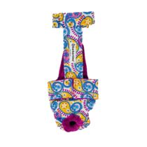 Pastel Paisley Flower Escape-Proof Washable Dog Diaper Overall