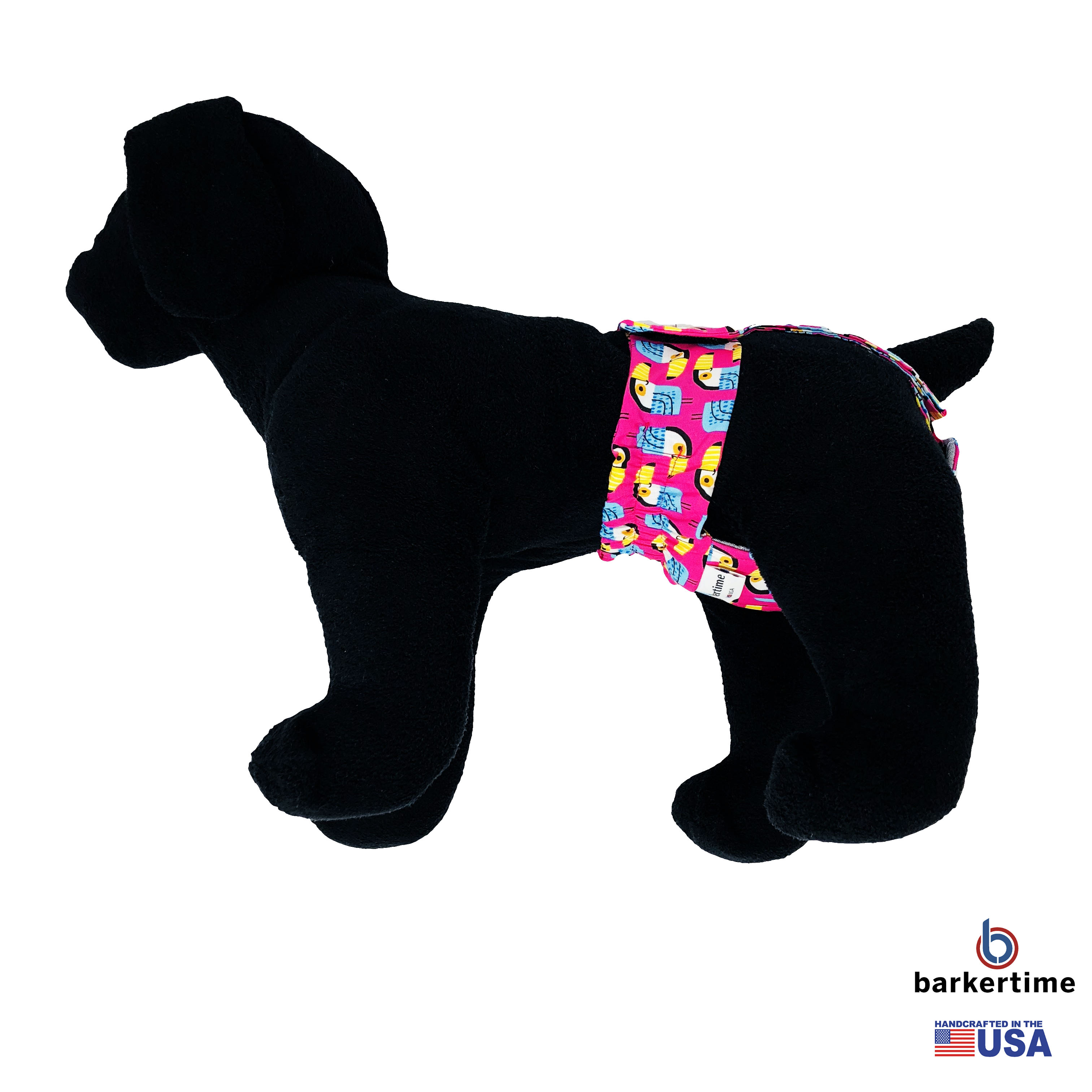Barkertime Toucan on Pink Washable Dog Diaper Pullup