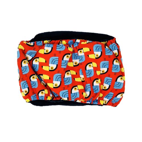 tucane on red belly band - back tucane on red belly band - back