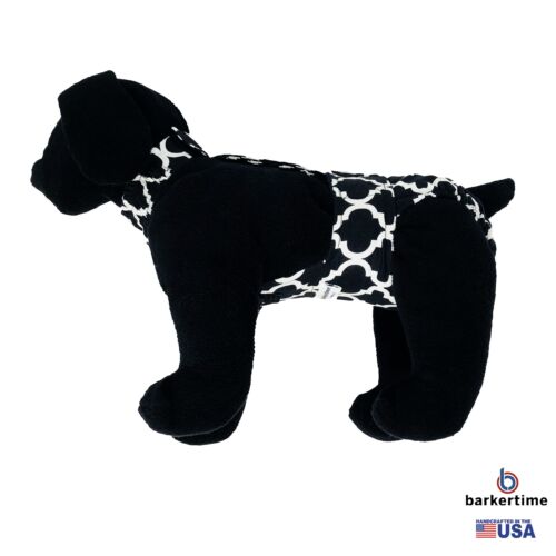 white quatrefoil on black diaper overall - new - model 1 white quatrefoil on black diaper overall - new - model 1