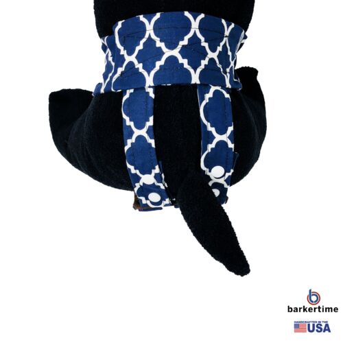 white quatrefoil on blue diaper pull-up - model 2 white quatrefoil on blue diaper pull-up - model 2