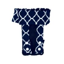 White Quatrefoil on Blue  Dog Diaper Pull-up
