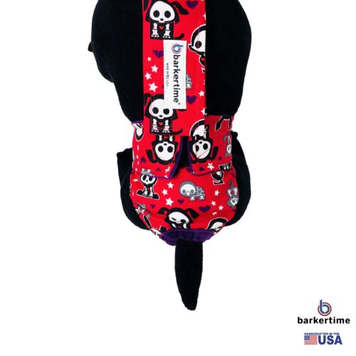 skeleton figures on red diaper overall - new - model 2 skeleton figures on red diaper overall - new - model 2