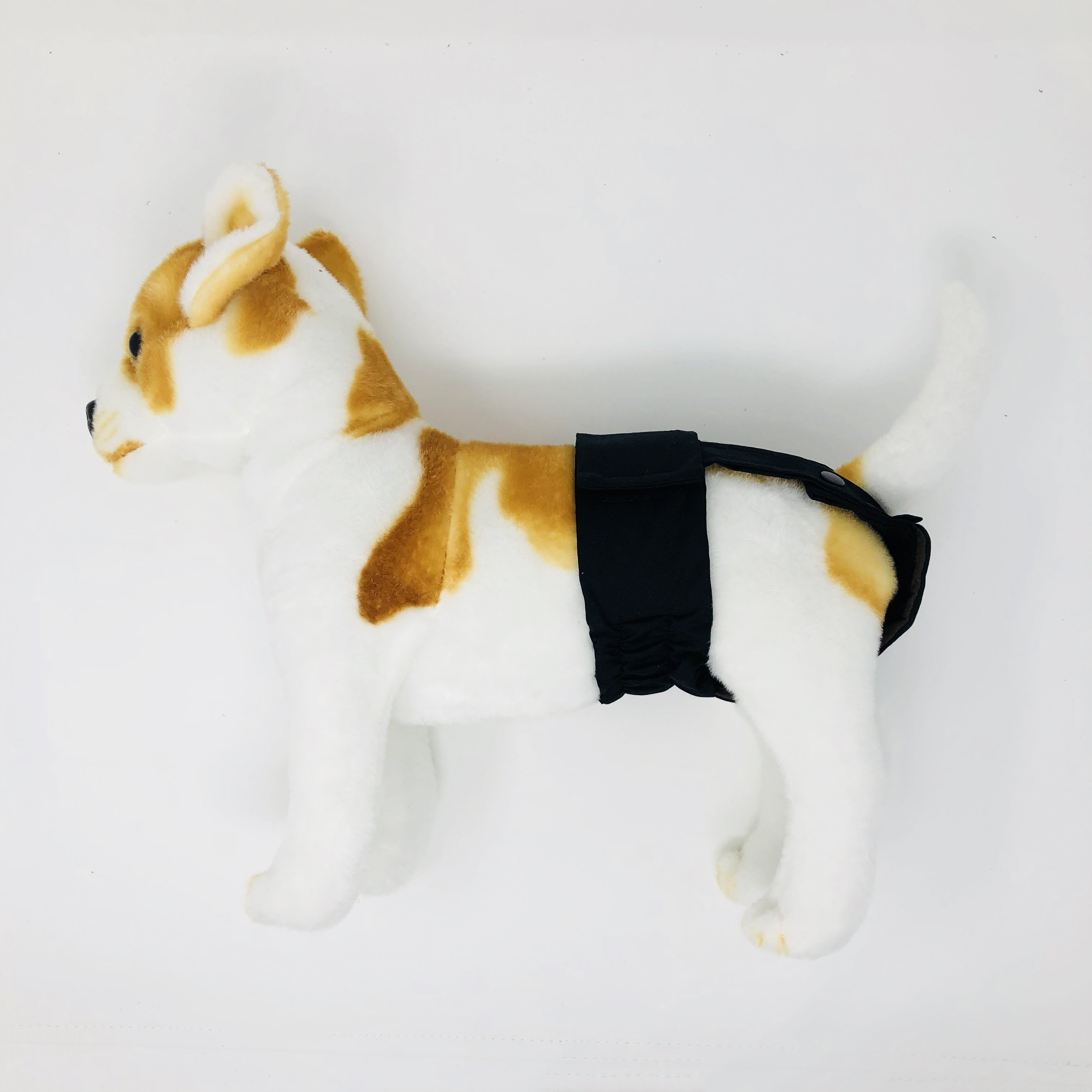 Barkertime Black Washable Dog Diaper Pullup