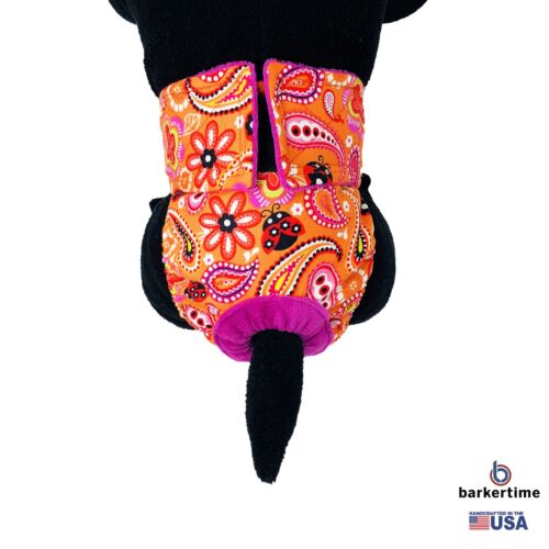 paisley flower on orange diaper - model 2 paisley flower on orange diaper - model 2