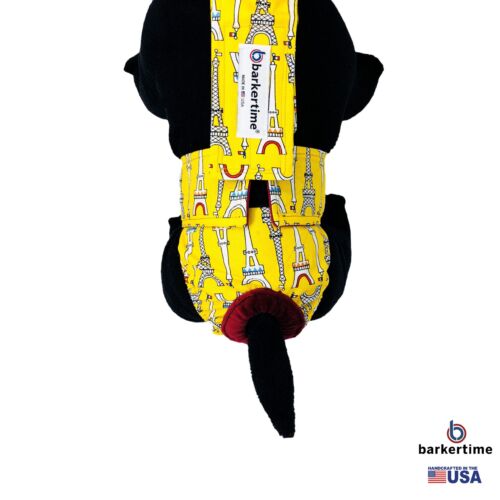 paris eiffel tower on yellow diaper overall - new - model 2 paris eiffel tower on yellow diaper overall - new - model 2