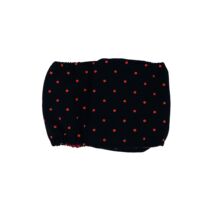 Red Polka Dot on Black  Dog Belly Band
