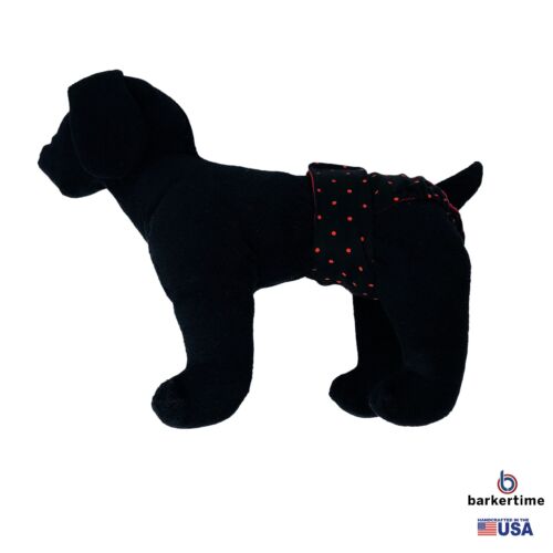 red polka dot on black diaper - model 1 red polka dot on black diaper - model 1