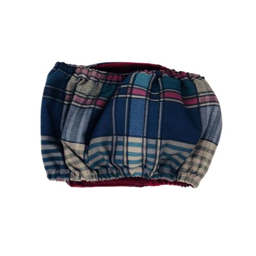 rustic plaid belly band - back rustic plaid belly band - back