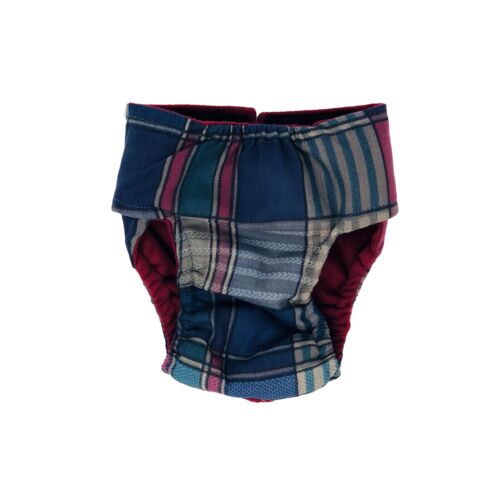 rustic plaid diaper - back rustic plaid diaper - back
