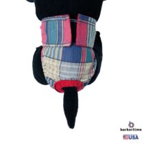 rustic plaid diaper – model 2