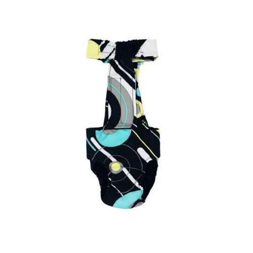 abstract circles diaper overall - back abstract circles diaper overall - back