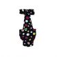 colorful polka dot on black diaper overall - new - back