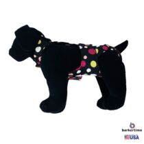 colorful polka dot on black diaper overall – new – model 1