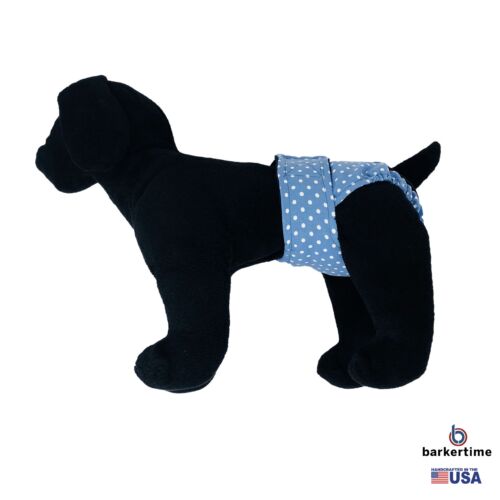 white polka dot on baby blue diaper - model 1 white polka dot on baby blue diaper - model 1