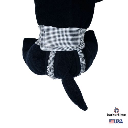 black and white gingham diaper pull-up - model 2 black and white gingham diaper pull-up - model 2