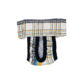 blue and yellow plaid diaper pull-up