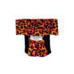 orange hot pink leopard diaper pull-up - new - back