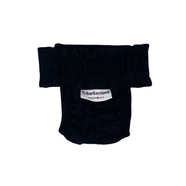 Barkertime Solid Black Dog Diaper Pullup