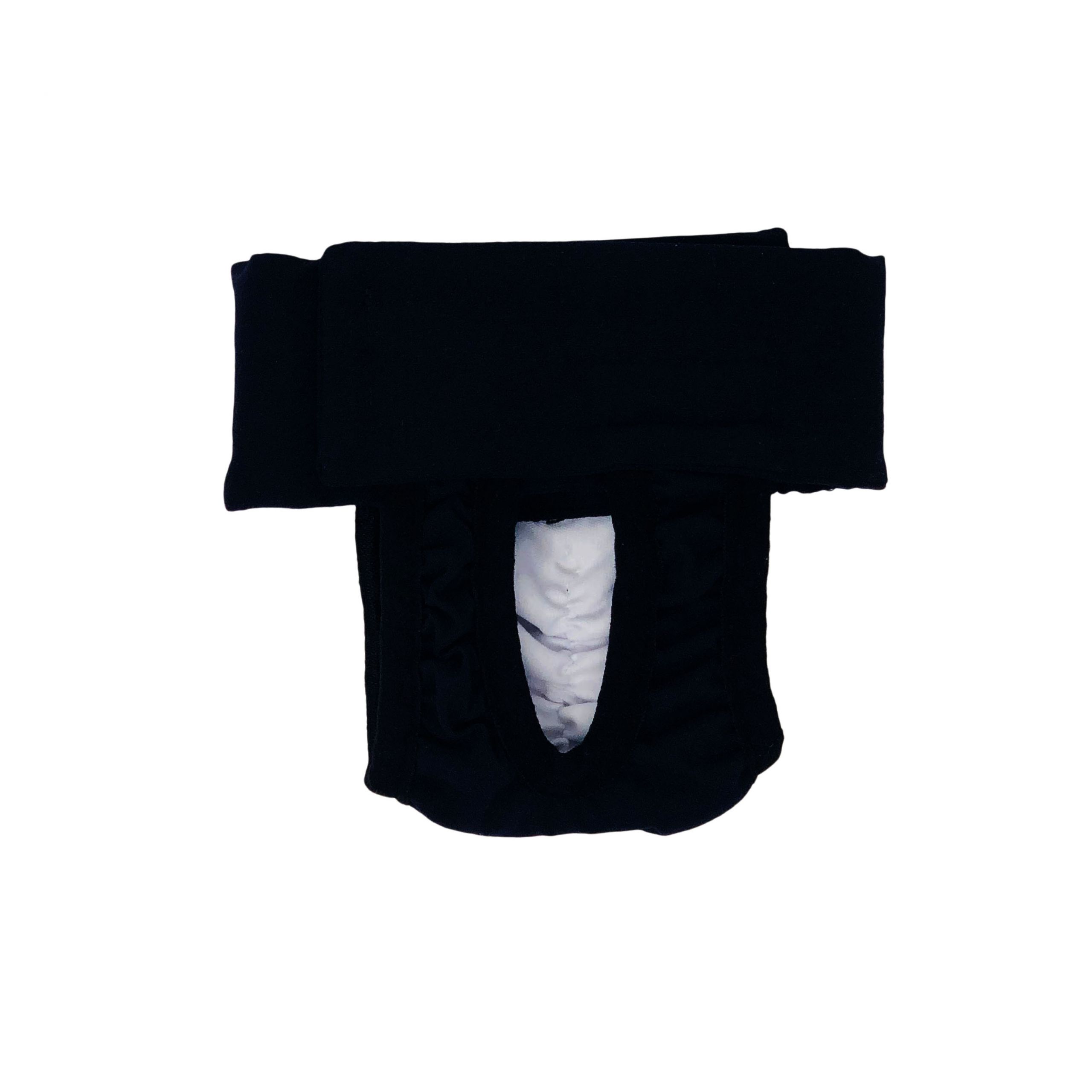 Solid Black  Dog Diaper Pull-up