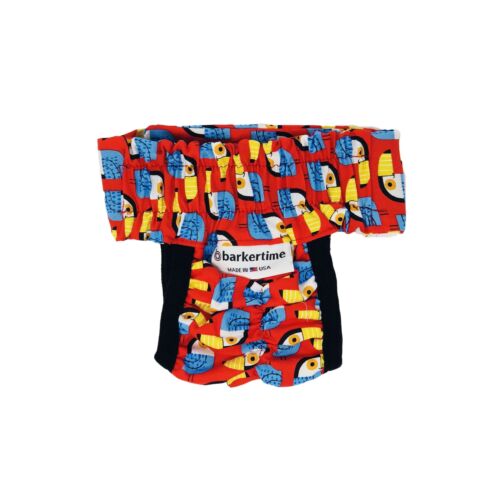 toucan on red diaper pull-up - new - back toucan on red diaper pull-up - new - back