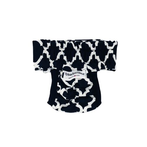 white quatrefoil on black diaper pull-up - back white quatrefoil on black diaper pull-up - back
