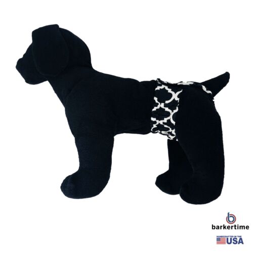 white quatrefoil on black diaper pull-up - model 1 white quatrefoil on black diaper pull-up - model 1