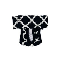 White Quatrefoil on Black  Cat Diaper Pull-up