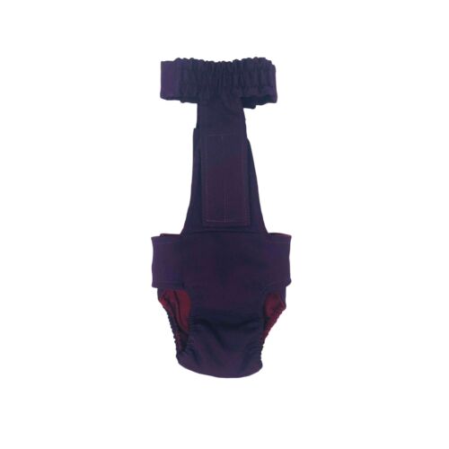 regal purple diaper overall - back regal purple diaper overall - back